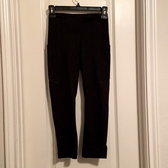 🍋Lululemon Black Speed Up Crop Legging with Side Pockets - Picture 2 of 14